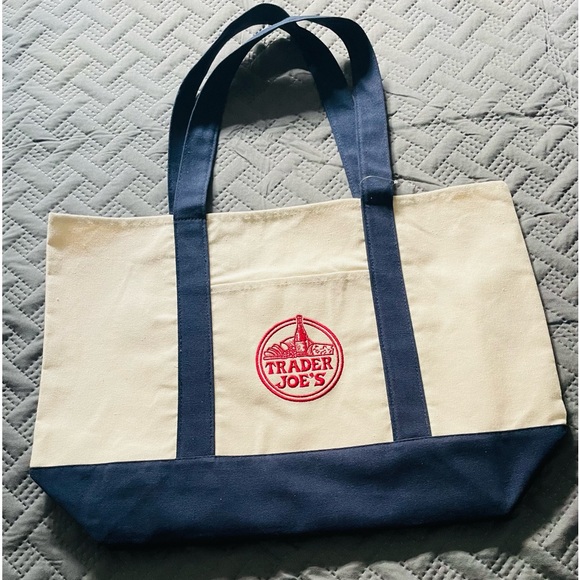 Trader Joe's Handbags - Trader Joe’s Canvas Tote Bag NEW Reusable Eco Bag Grocery Bag - NWT - Heavy Duty
